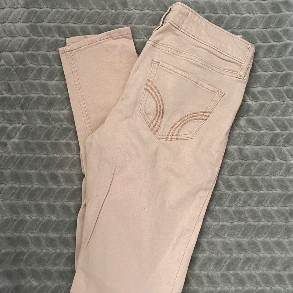 Beige Hollister Skinny Jeans